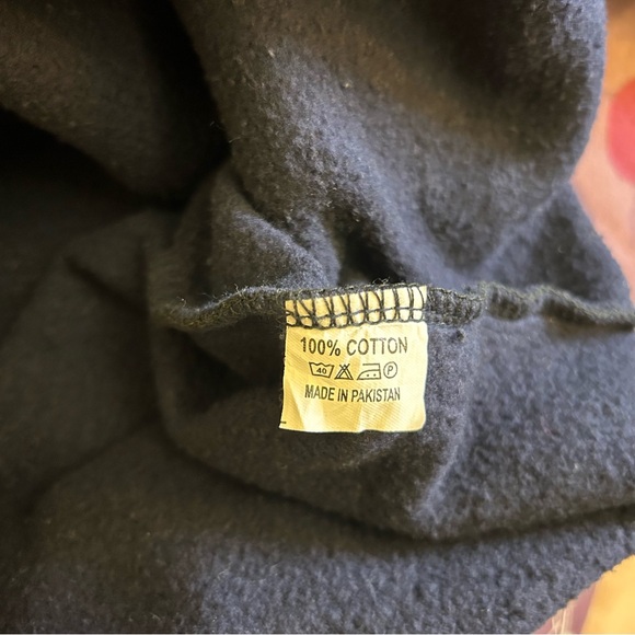 Retro Label Broken But Not Broke navy hoodie size medium - Picture 8 of 9